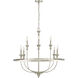 Emery 8 Light 33.5 inch Brushed Nickel Chandelier Ceiling Light